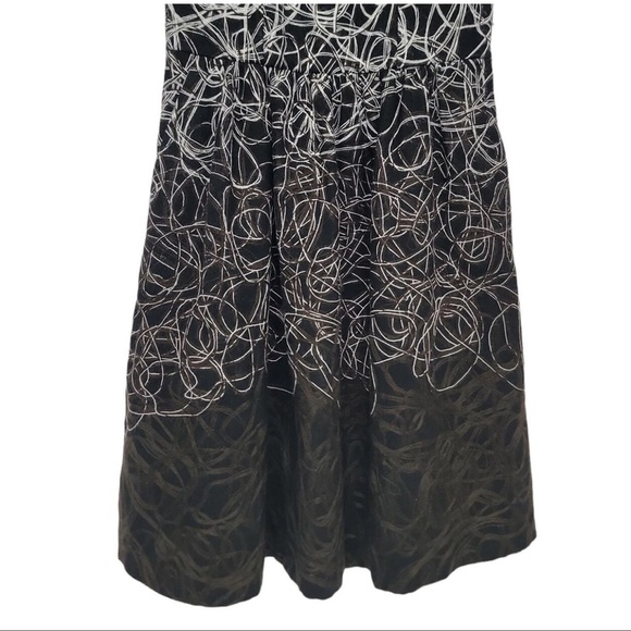 Anthropologie Maeve Fuzzy Fading Tracery Fit & Flare Dress Women’s Size 2 XS - Picture 5 of 8